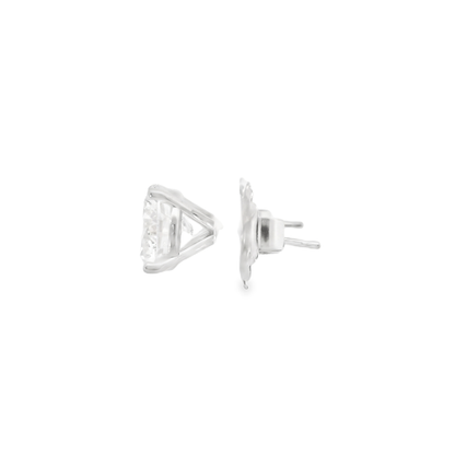 5.01CT Lab Diamond Stud Earring 14k White Gold