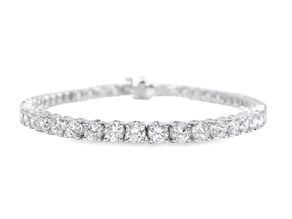 8.57CT Lab Diamond Tennis Bracelet 14k White Gold