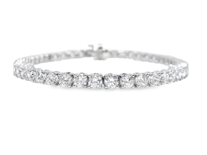 7.12CT Lab Diamond Tennis Bracelet 14k White Gold
