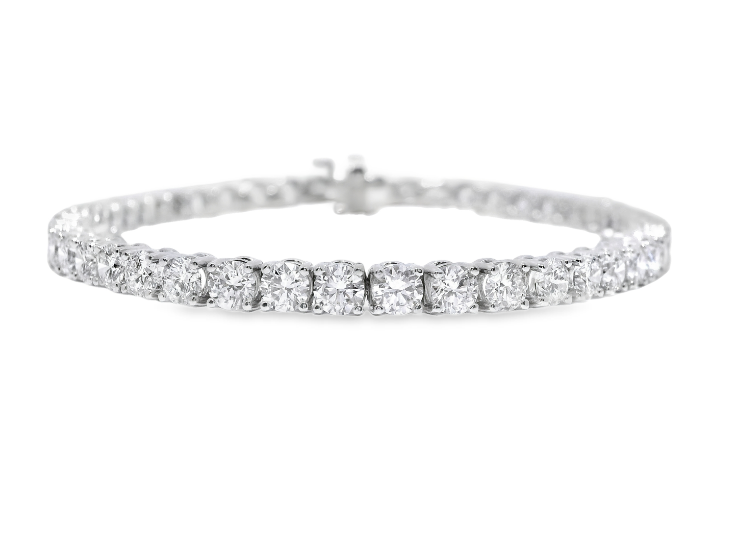 6.05CT Lab Diamond Tennis Bracelet 14k White Gold