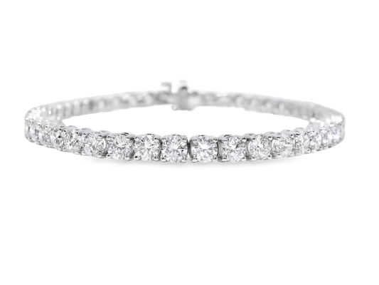 6.05CT Lab Diamond Tennis Bracelet 14k White Gold
