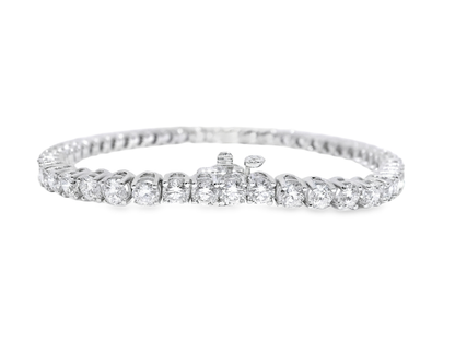 6.05CT Lab Diamond Tennis Bracelet 14k White Gold