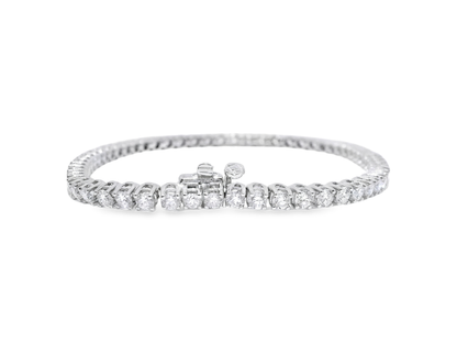 4.31CT Lab Diamond Tennis Bracelet 14k White Gold