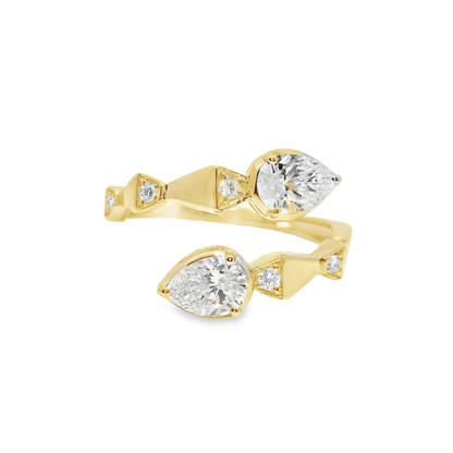 1.08CT Lab Diamond Ring 14k Yellow Gold