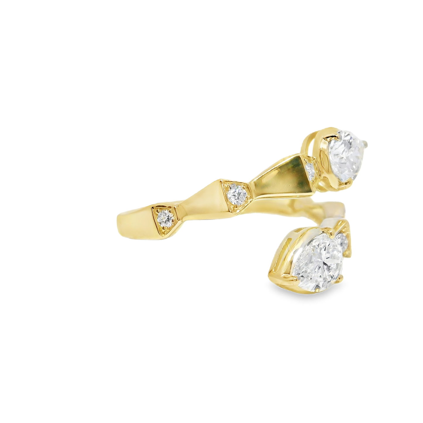 1.08CT Lab Diamond Ring 14k Yellow Gold