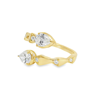 1.08CT Lab Diamond Ring 14k Yellow Gold