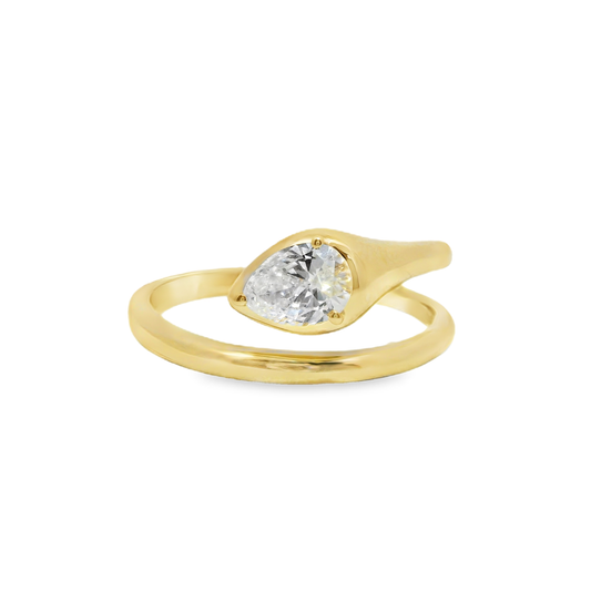 0.43Ct Lab Diamond 14k Yellow Gold Ring