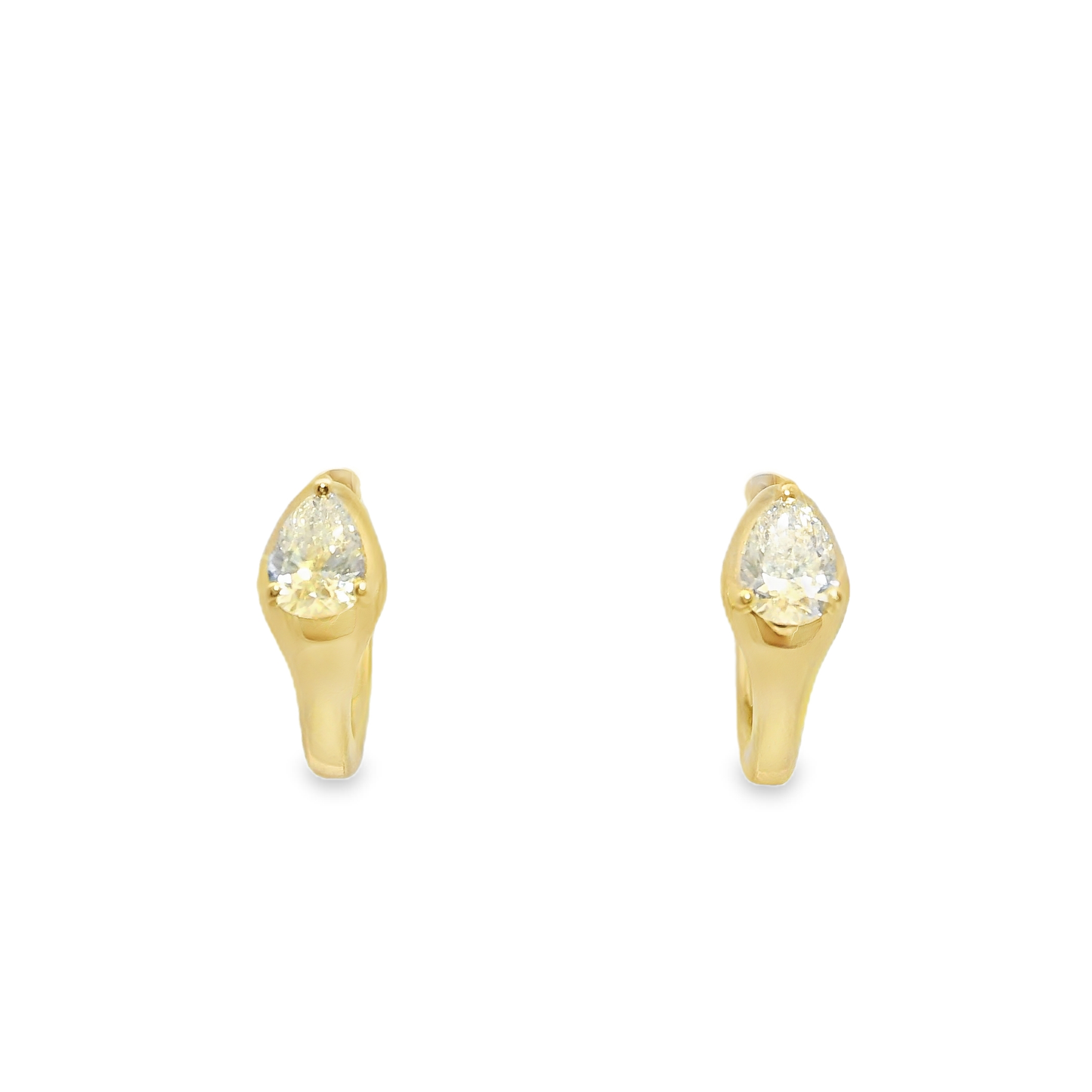 0.47CT  Lab Diamond 14k Yellow Gold Earring