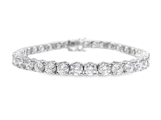 10.72CT Lab Diamond Bracelet 14k White Gold