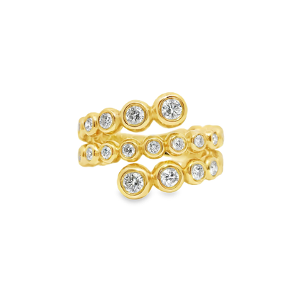1.02CT Diamond Bezel Ring 14k Yellow Gold