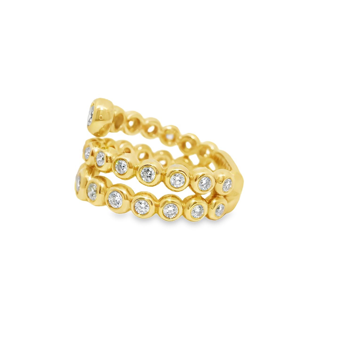 1.02CT Diamond Bezel Ring 14k Yellow Gold