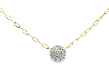 1.05ct diamond pendant in 14k yellow gold – Niara