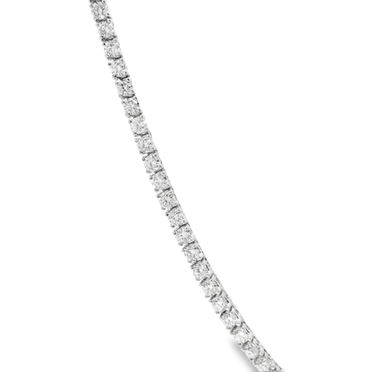 8.25CT Lab Diamond Tennis Necklace 14K White Gold