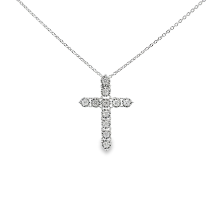 0.25CT Diamond Cross 14k White Gold