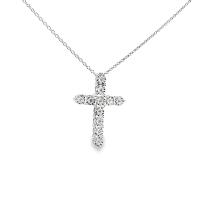 0.25CT Diamond Cross 14k White Gold