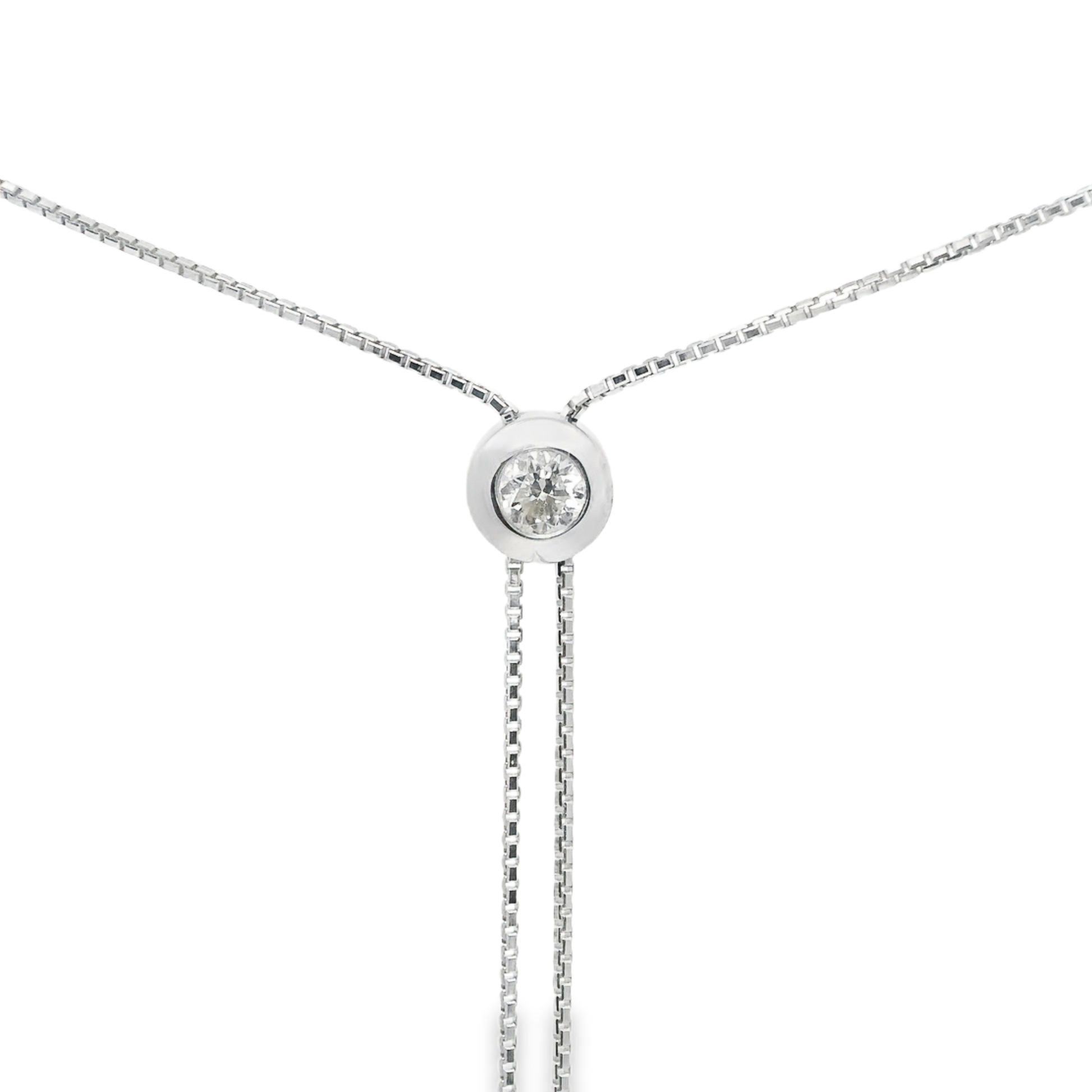 0.28ct diamond pendant in 14k white gold – Niara