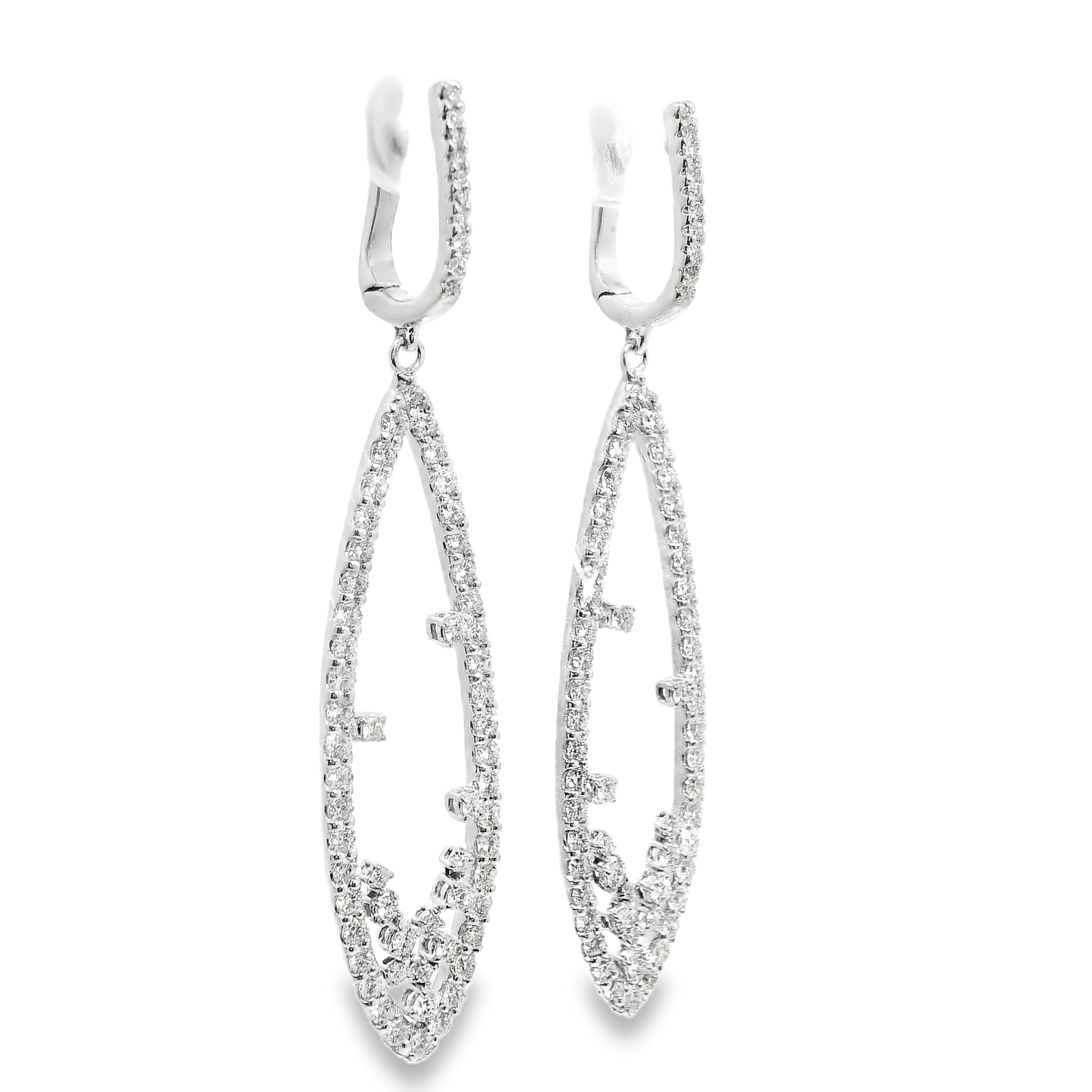 2.50CT Diamond Earring 14k White Gold