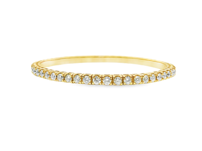 4.81CT Diamond Stretch Bangle 18k Yellow Gold