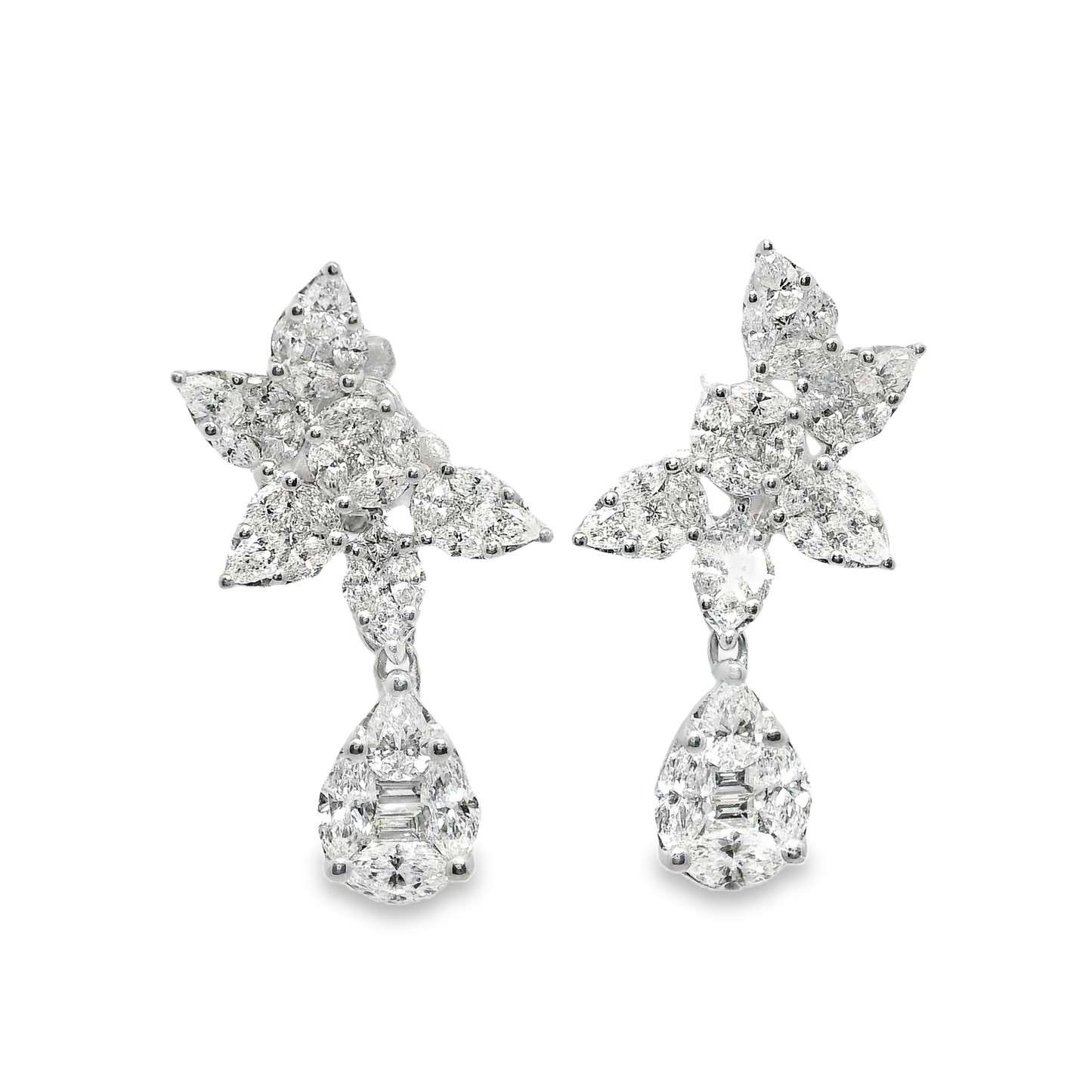 2.89ct Diamond Earring 18k White Gold
