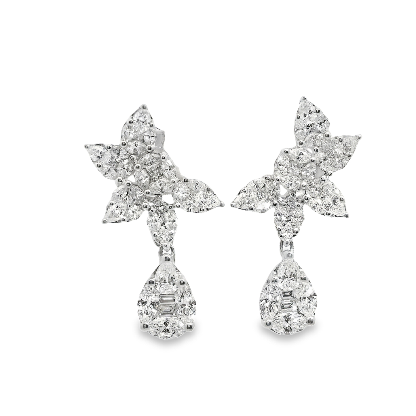 2.89ct Diamond Earring 18k White Gold