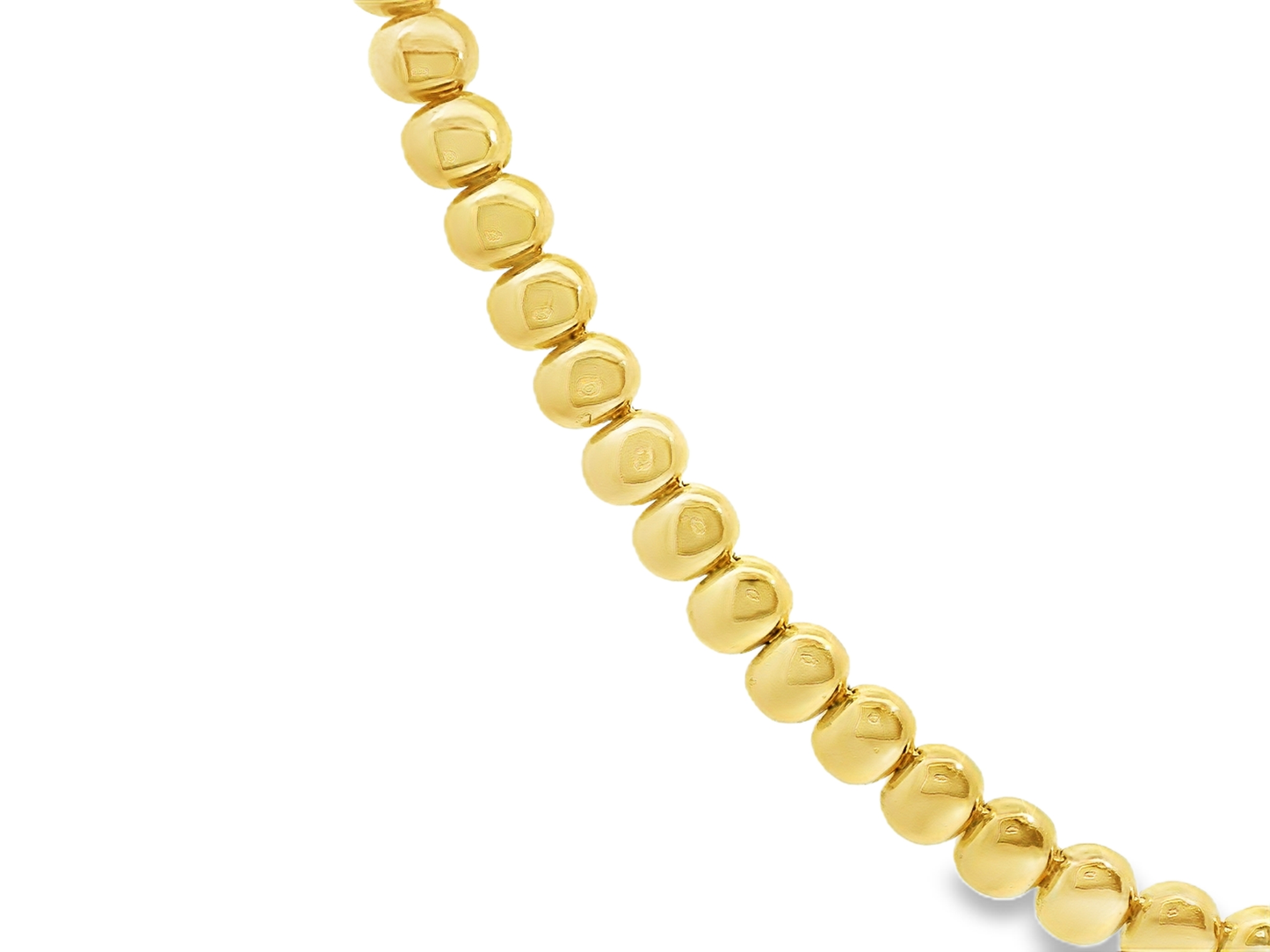 Plain Oval Necklace 14k yellow Gold