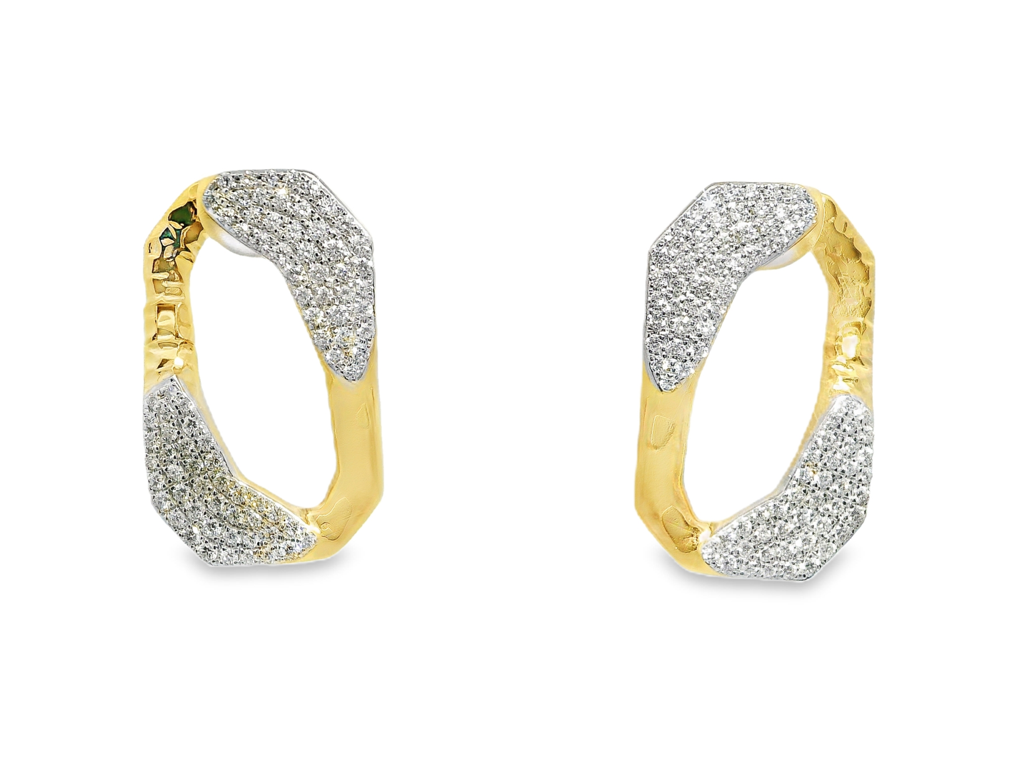1.81CT Diamond Earring 14k Yellow Gold