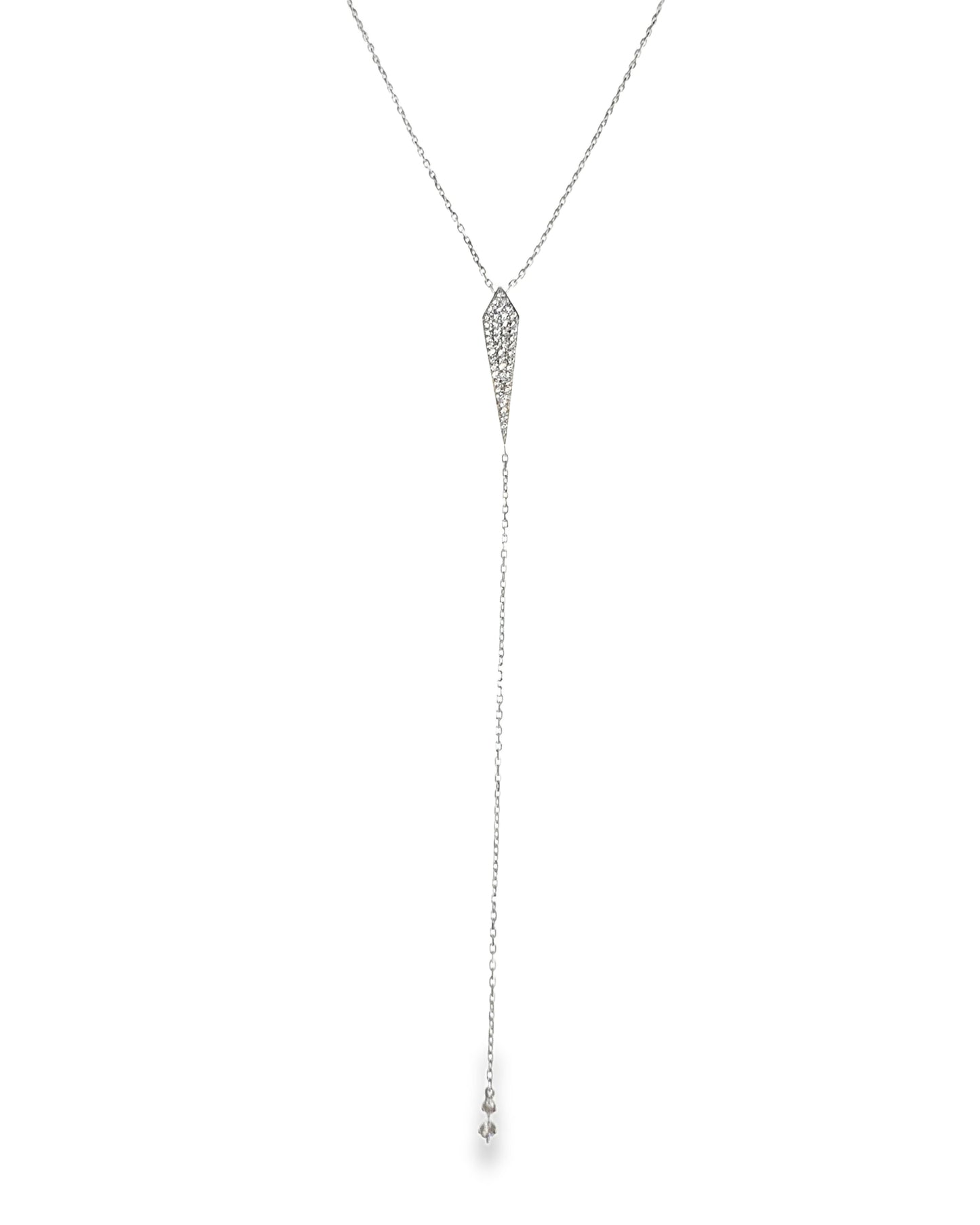 0.50CT Diamond Pendant 14k White Gold