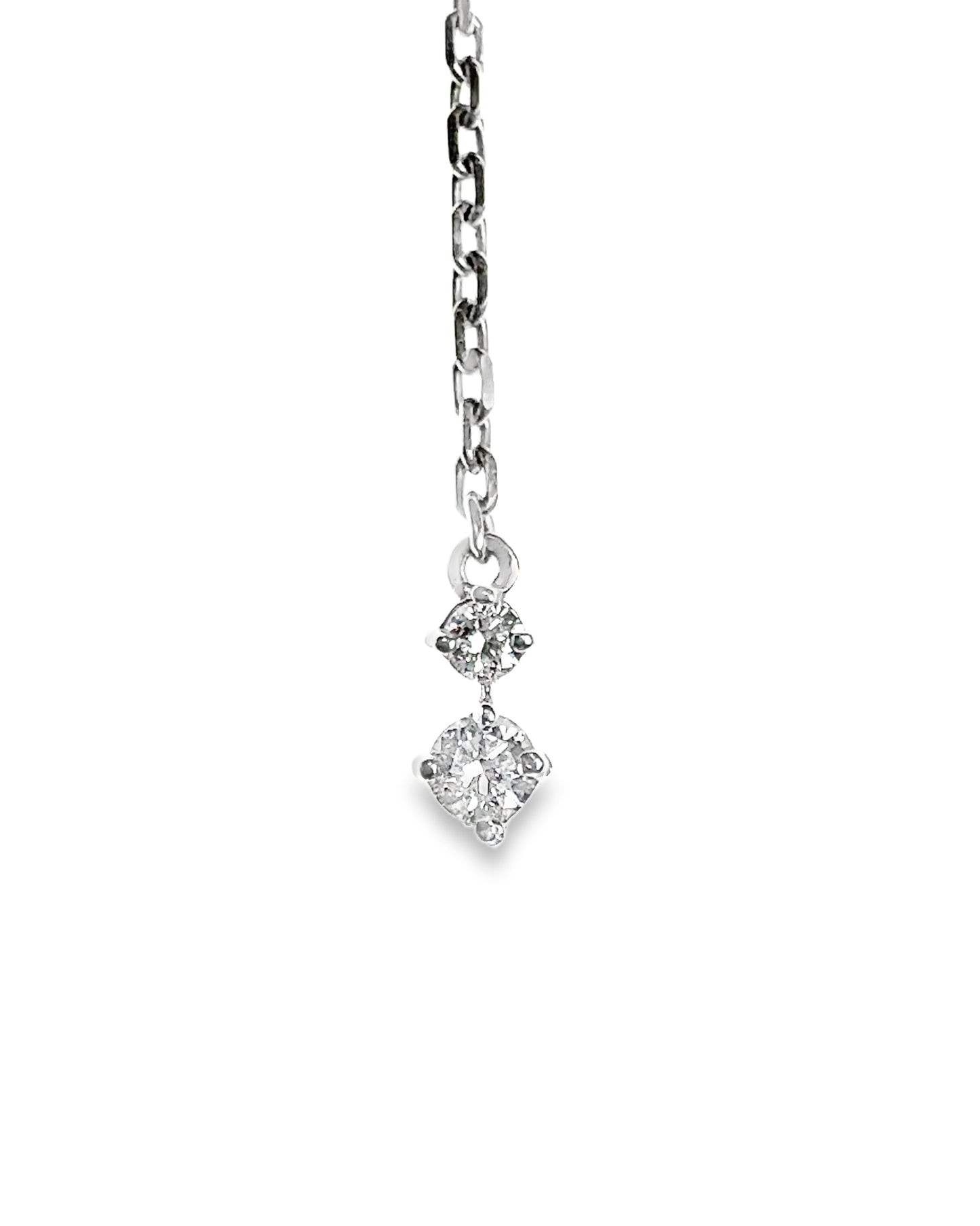 0.50CT Diamond Pendant 14k White Gold