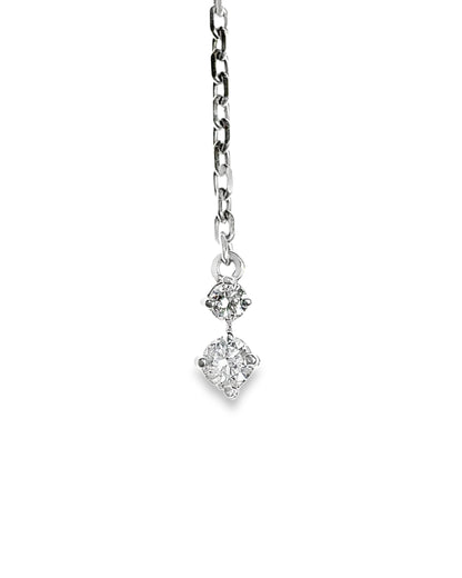 0.50CT Diamond Pendant 14k White Gold