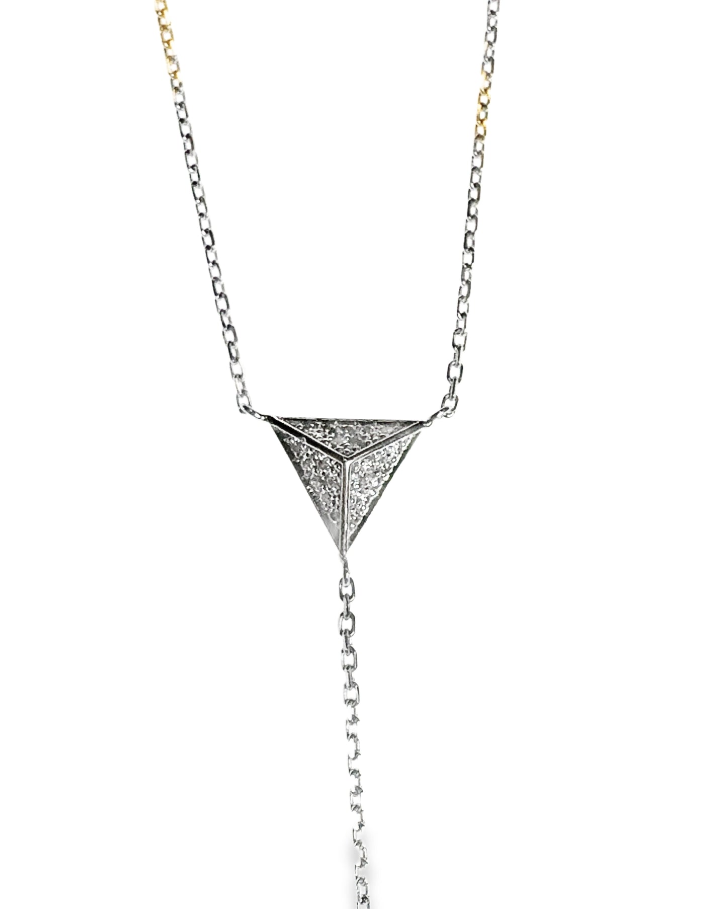 0.16CT Diamond Pendant 14k White Gold