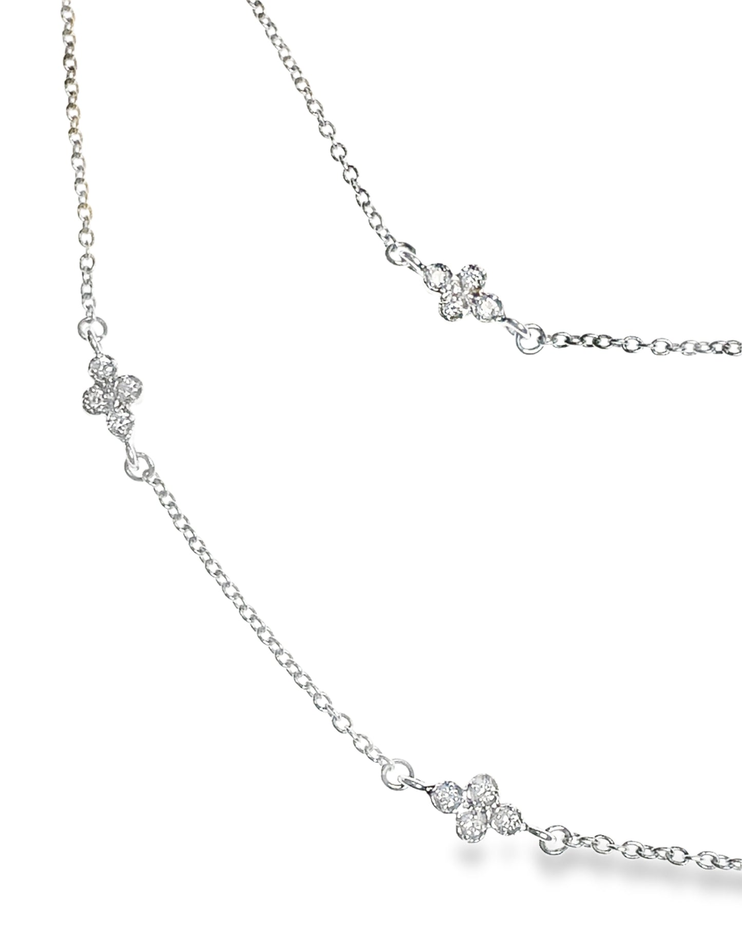2.10CT Diamond Necklace 14k White Gold