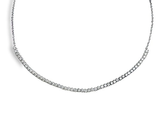 0.85CT Diamond Pendant 14k White Gold