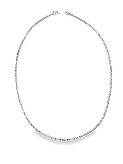 4.65CT Lab Diamond Necklace 14k White Gold