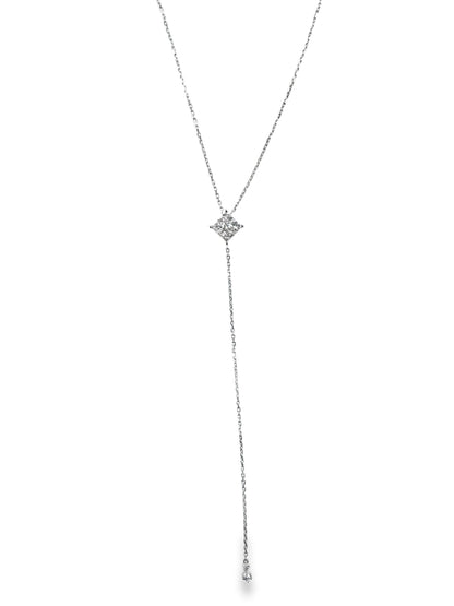 0.50CT Diamond Pendant 14k White Gold