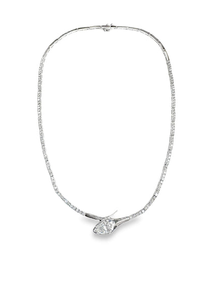 2.69CT Diamond 1.23CT Clear Lab Certified Stone 14k White Gold