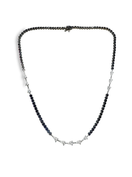 1.31CT Diamond and 1.96CT Black Diamond Necklace