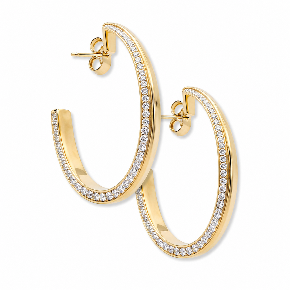 1.69ct diamond hoop ring in 14k yellow gold – Niara