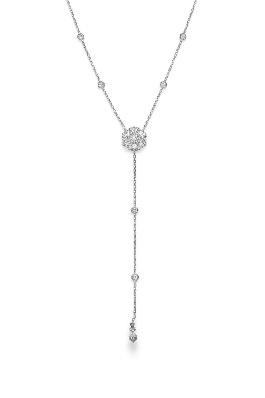 1.21Ct Diamond Pendant 14k White Gold