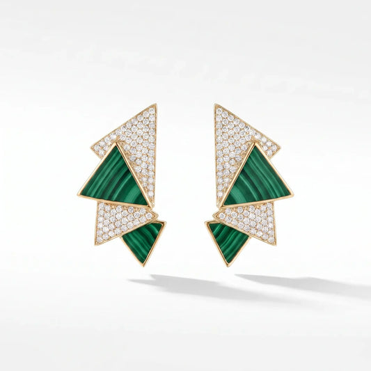 Deco Cascade 14K Gold & Diamond Earrings (0.50 ct tw)