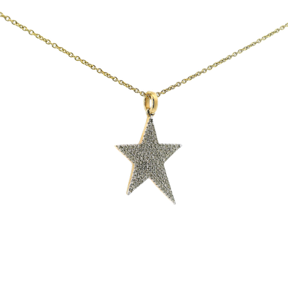 0.37CT Round Cut Diamond Pendant 14K Gold