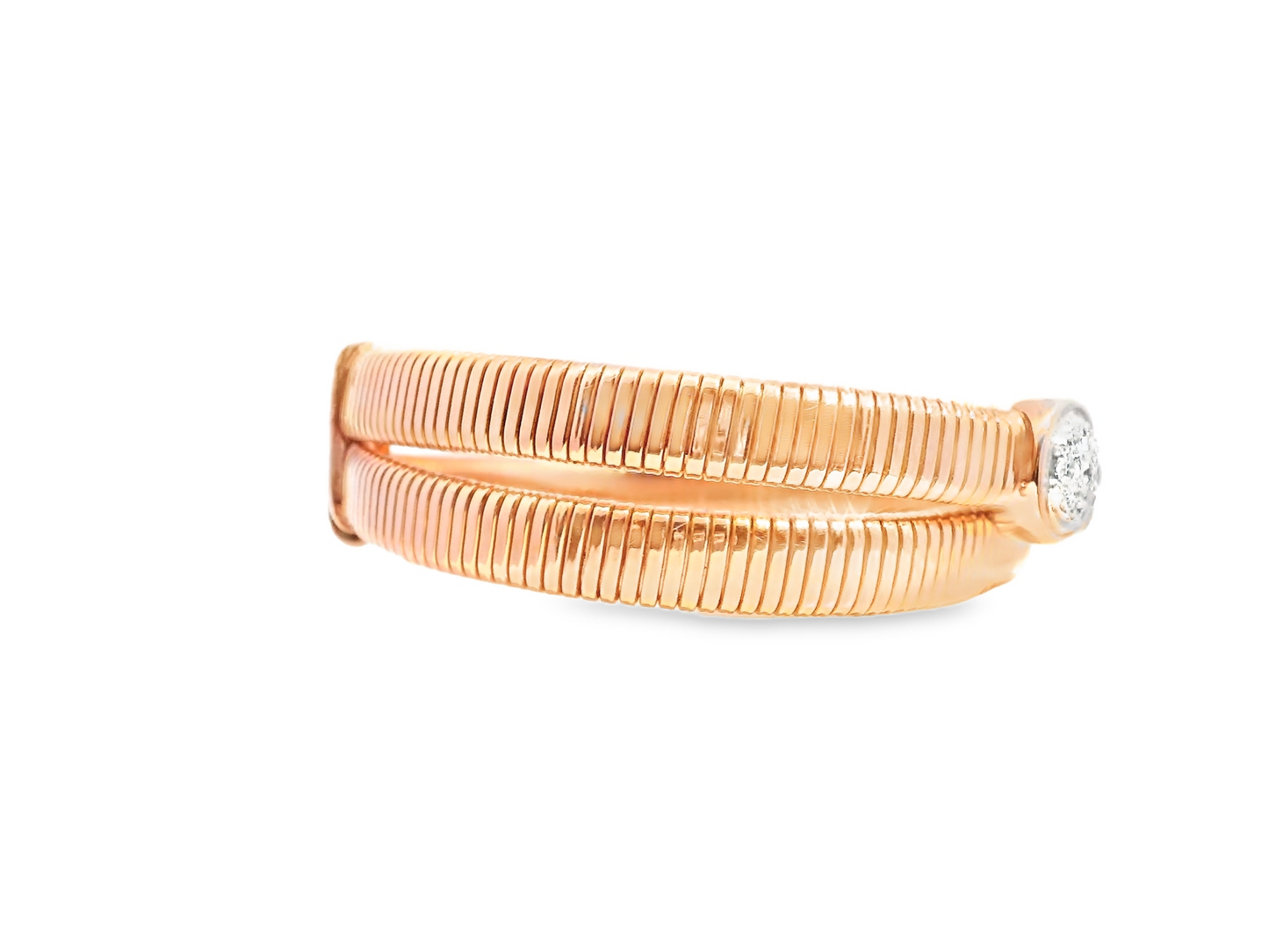 1.62Ct Diamond Bangle 14k Rose Gold