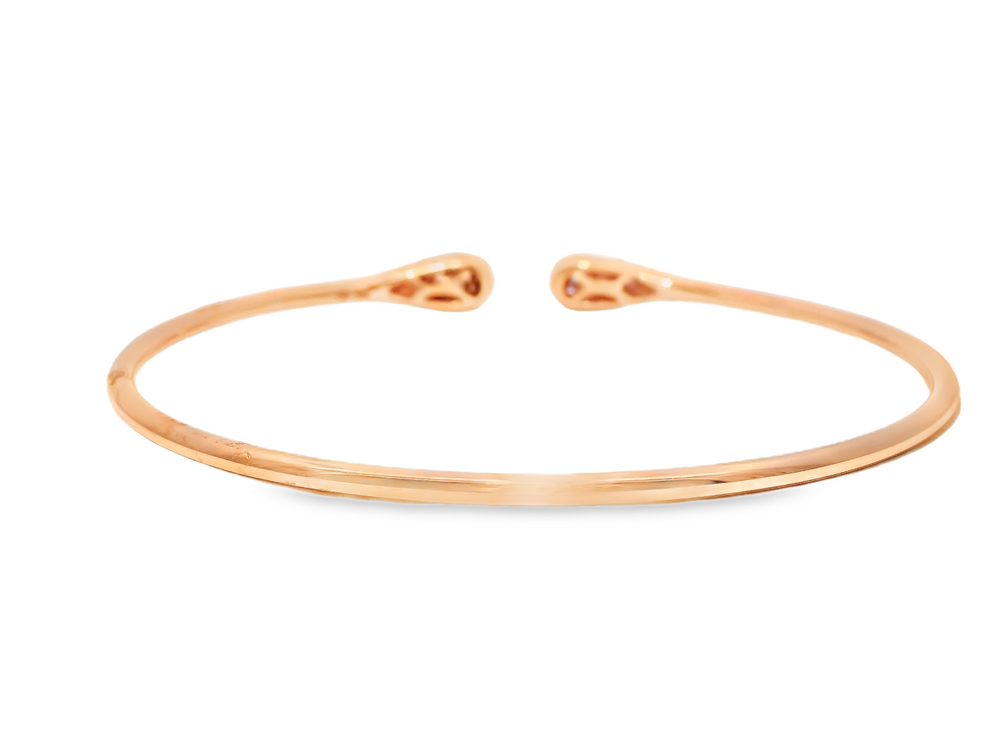 0.53CT Pink Sapphire Bangle 18k Rose Gold