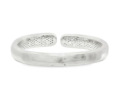 1.59CT Diamond Bezel Bangle 18k White Gold