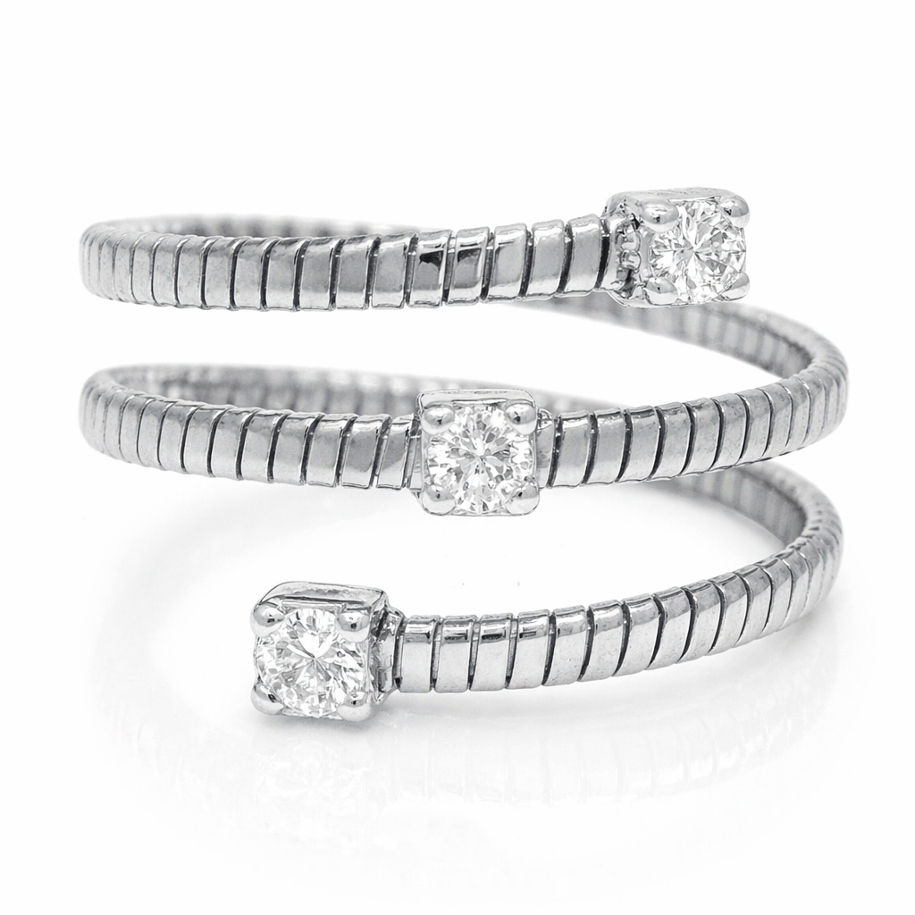 0.23CT Diamond Ring 14K White Gold