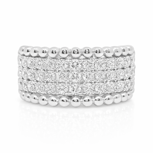 0.77CT Diamond Ring 14k White Gold
