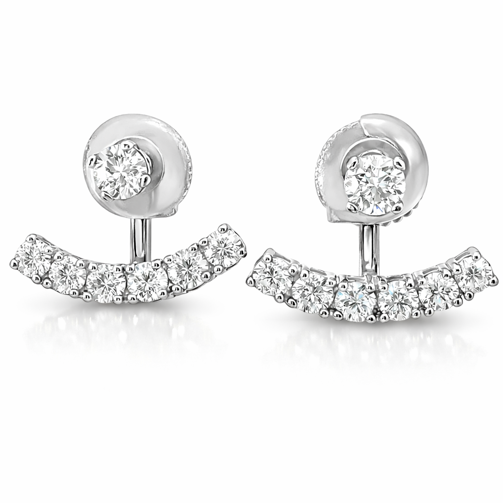 1.38CT Diamond 14k Yellow Gold Earring