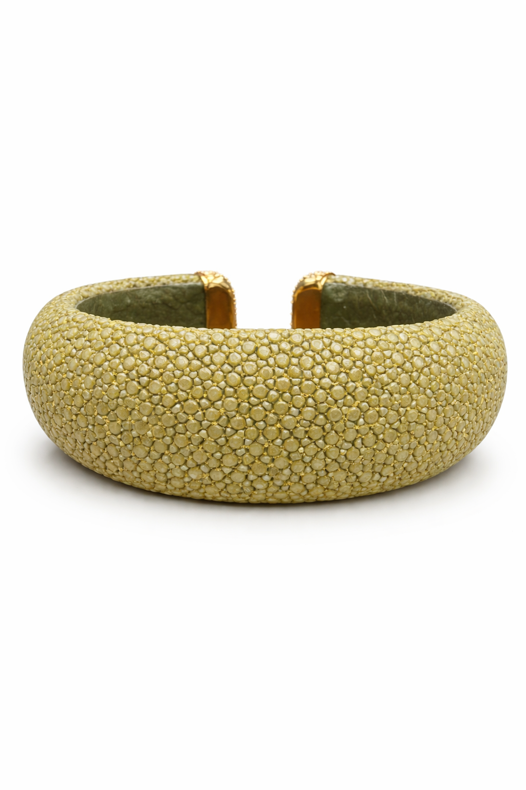 Stingray Cuff Bangle 2.53CT Diamond 14k Yellow Gold