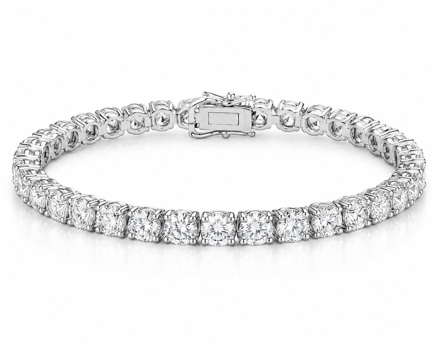 17.10CT Natural Diamond Tennis Bracelet 14k Gold