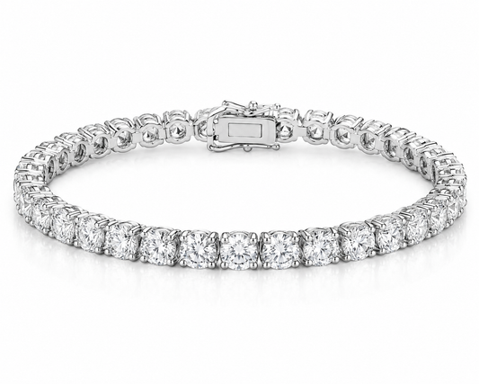 13.79CT Natural Diamond Tennis Bracelet 14k Gold