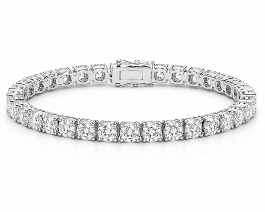 13.79CT Natural Diamond Tennis Bracelet 14k Gold